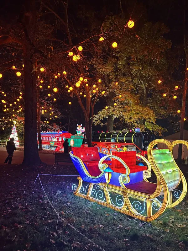 Holiday light display